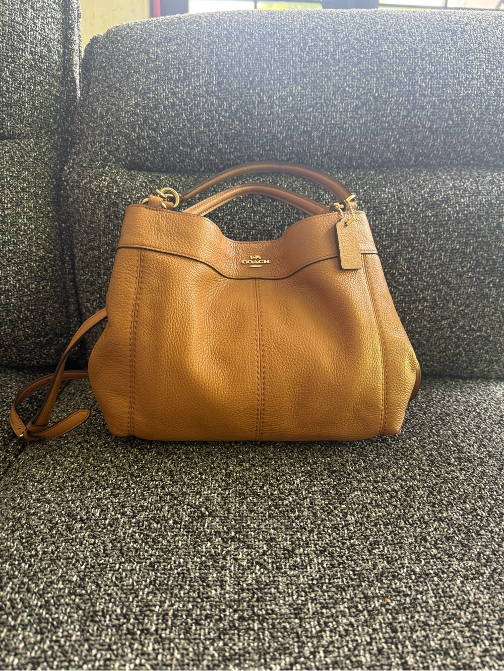 Coach Pebbled Leather Lexy Shoulder Bag